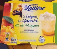 Le liegeois au yaourt lit de mangue