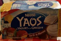 Yaos le yaourt à la grecque sur lit de marrons