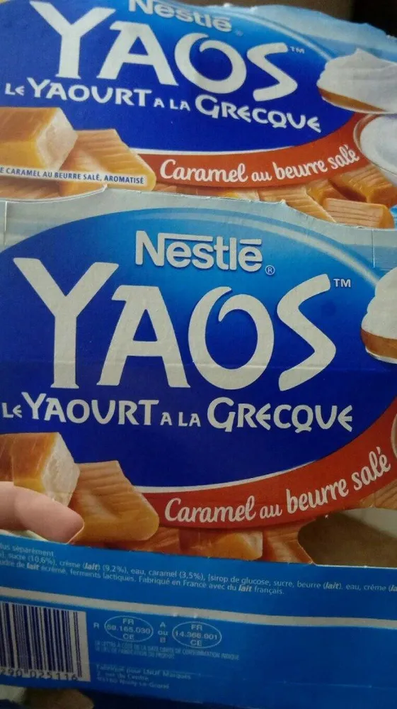 Yaourt grecque caramel beurre salé