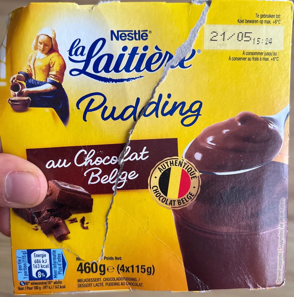 Pudding au chocolat Belge