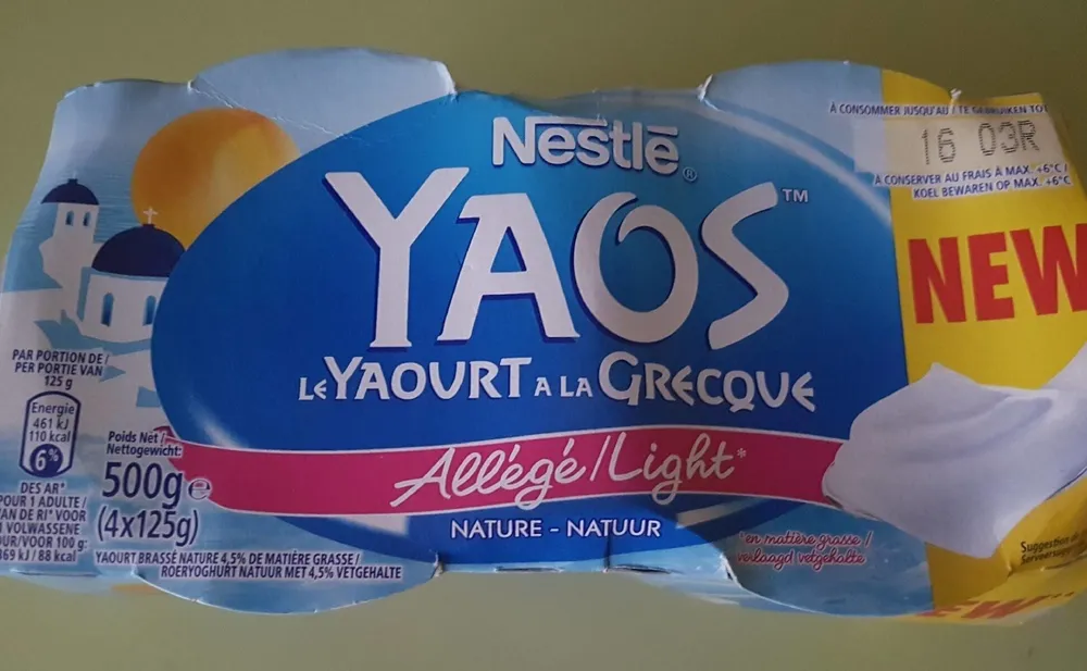 Yaos yaourt à la grecque allégé