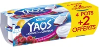 Yaos Yaourt à la Grecque sur lit de Framboises 6 x 125 g