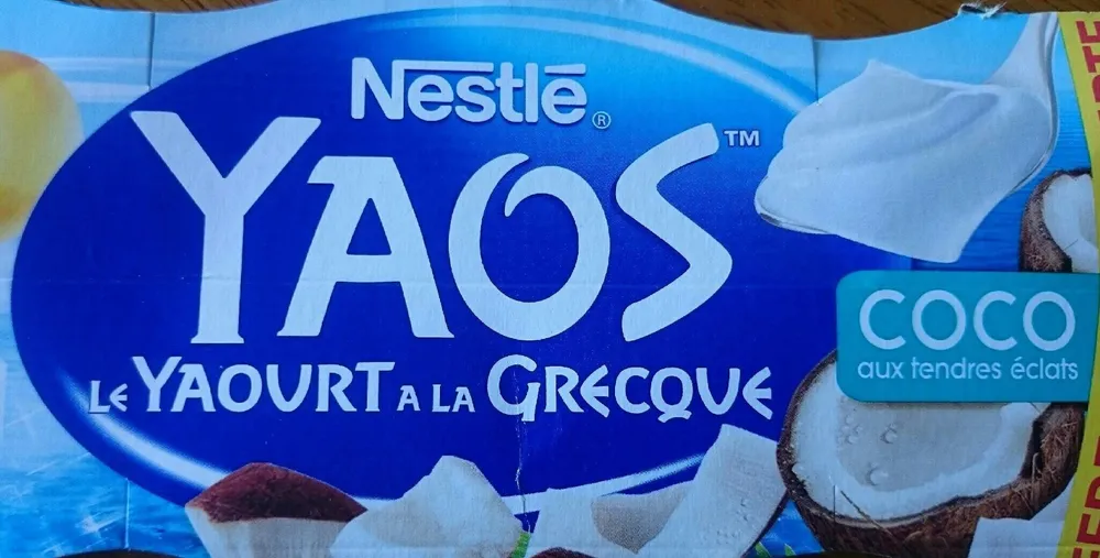 Yaos yaourt à la Grecque coco aux tendres éclats