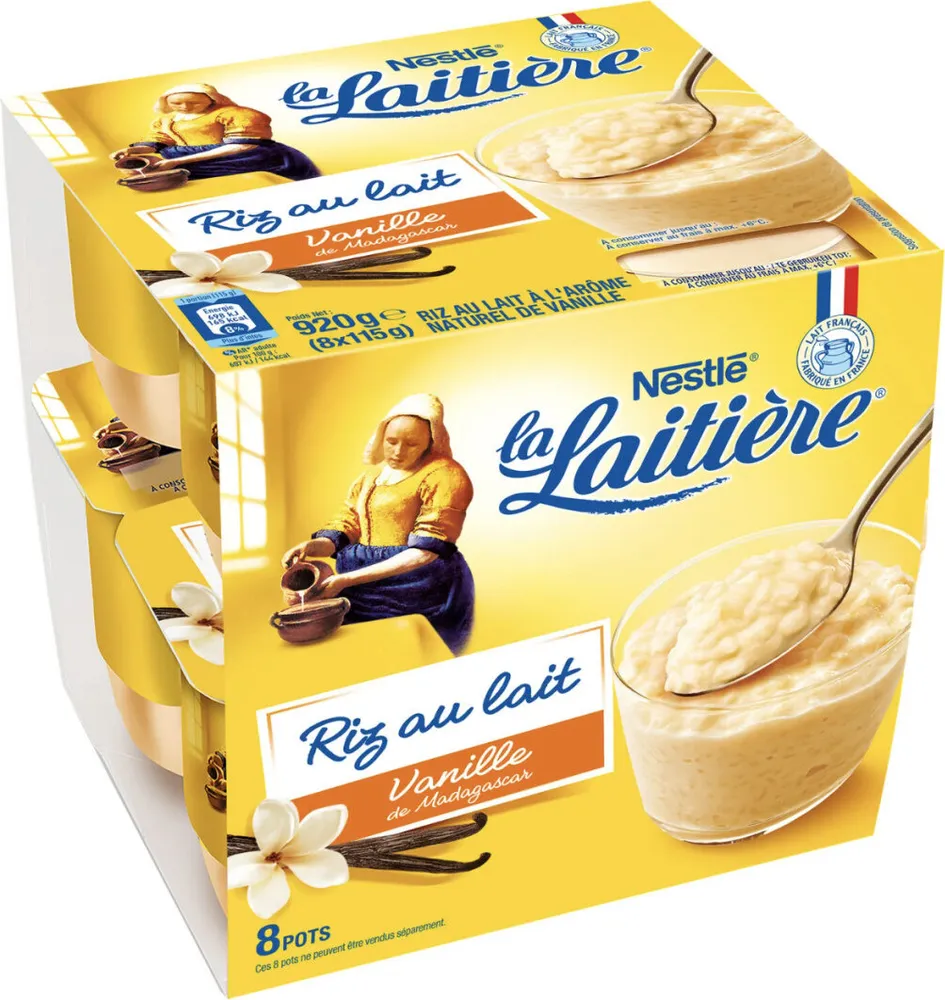 Riz au lait vanille