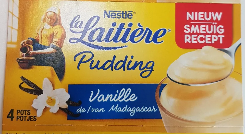 Pudding à la vanille dr Madagascar La Laitière 4×115g