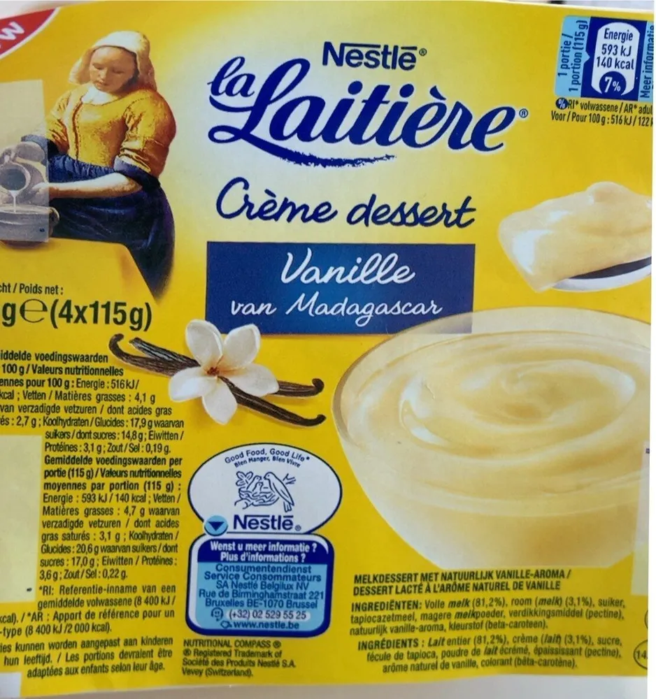 Creme dessert vanille