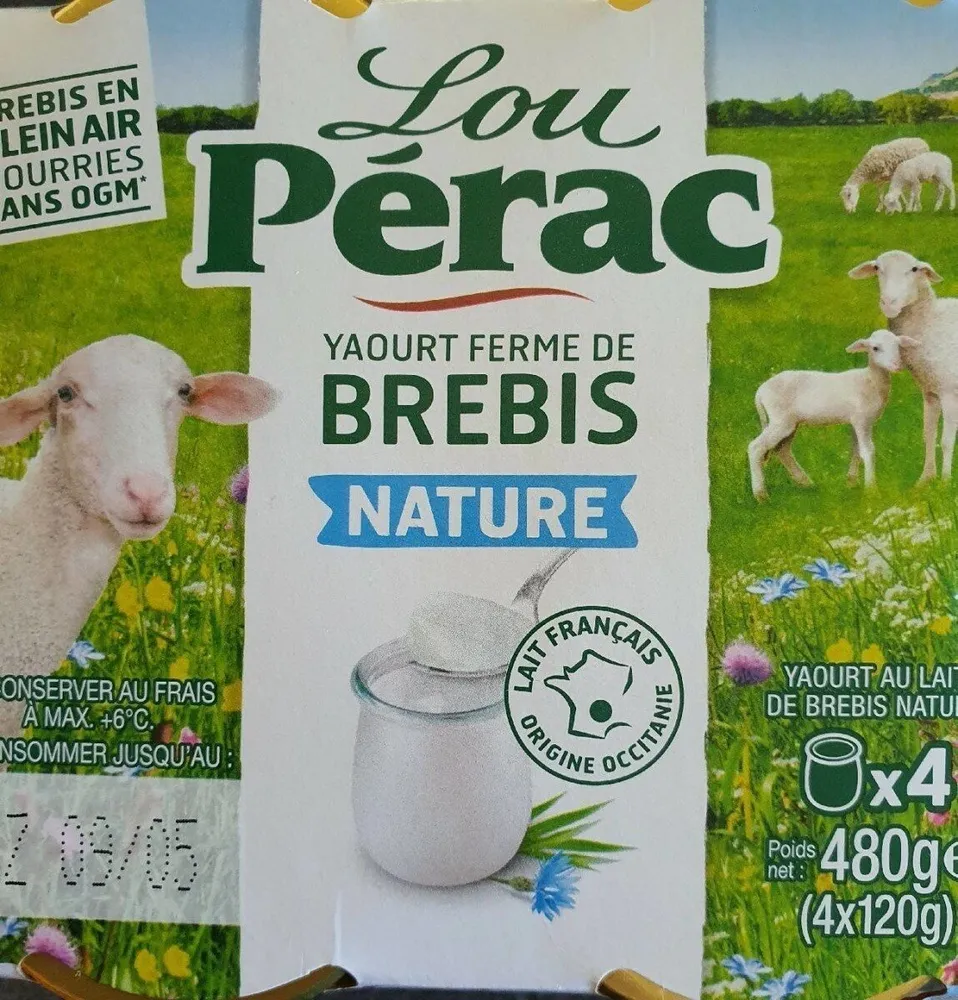 Yaourt ferme de brebis nature