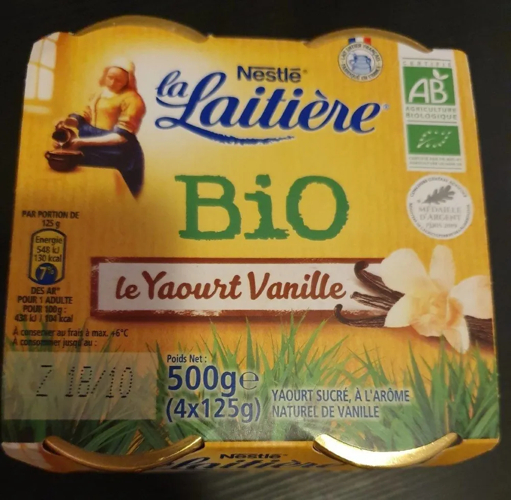 Le yaourt vanille