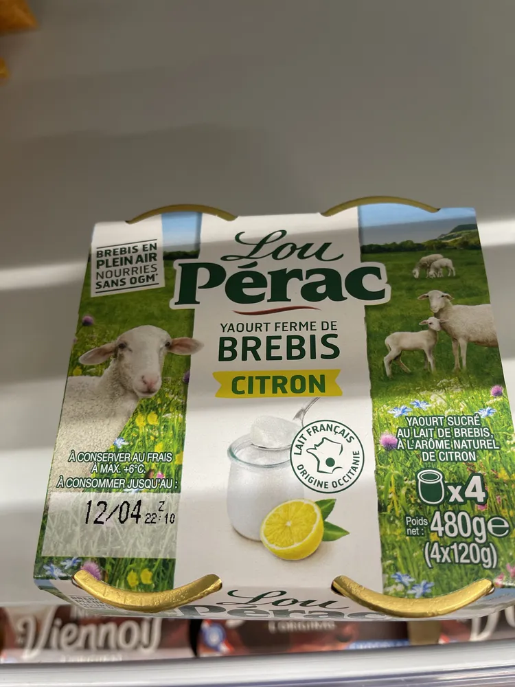 Yaourt ferme de brebis citron