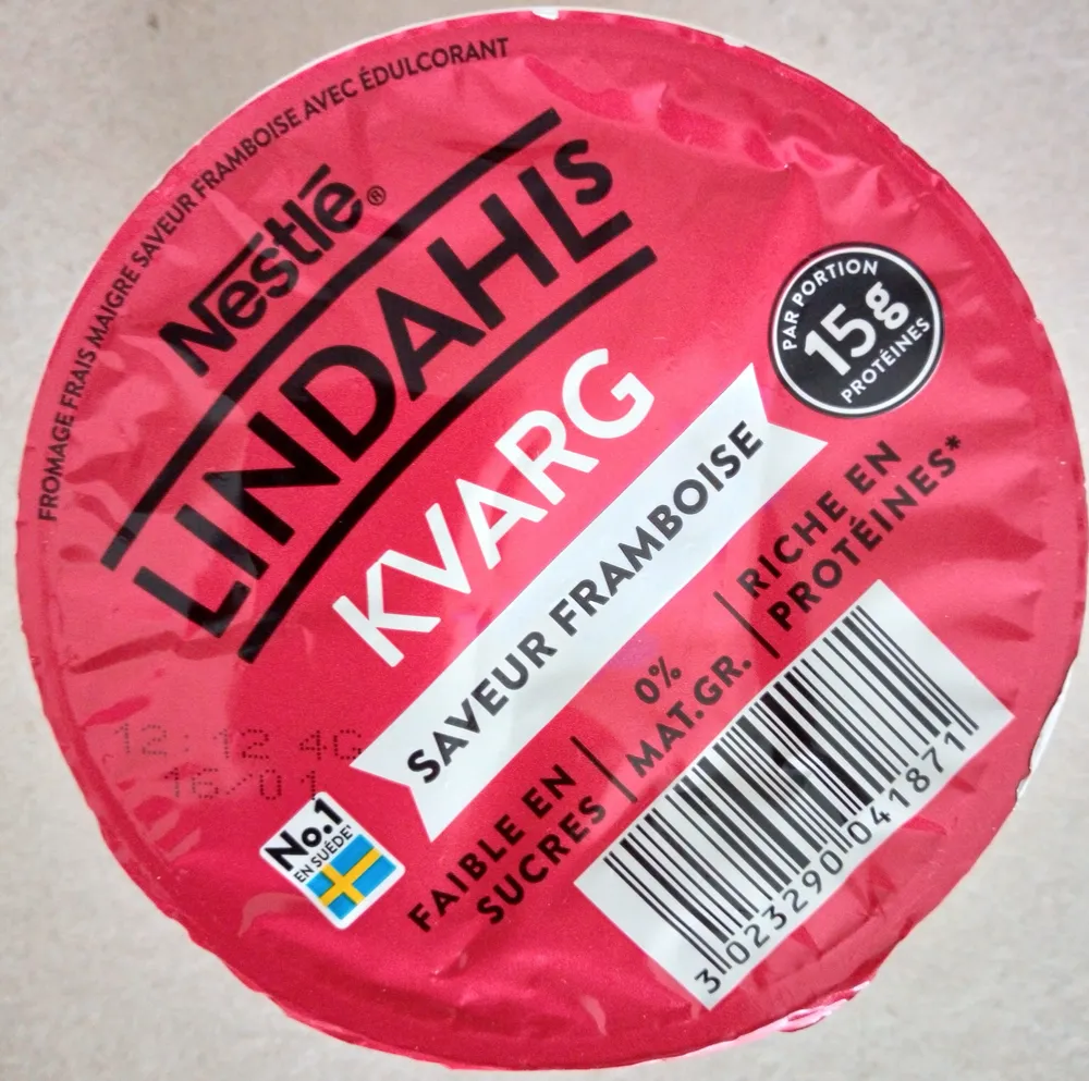 Lindahl's Kvarg - saveur framboise