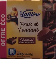 Frais et fondant - Dessert lacté au chocolat