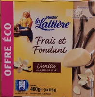 Frais et Fondant vanille de Madagascar 4 x 115 g