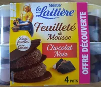 Feuilletée mousse chocolat noir la laitière