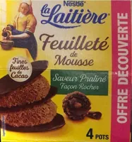 Feuilleté de Mousse Saveur Praliné Façon Rocher