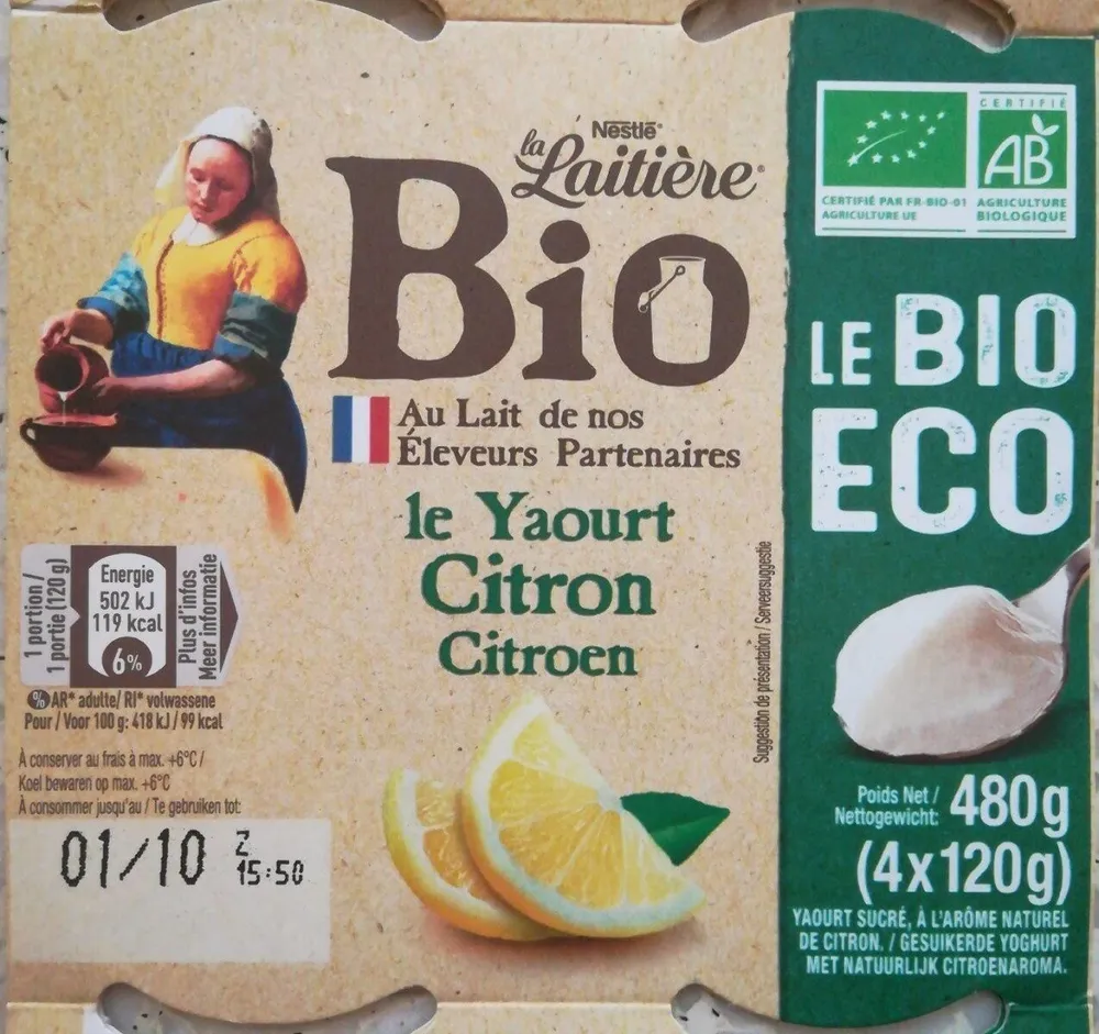 Yaourt citron