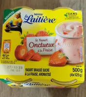 Le yaourt onctueux à la fraise