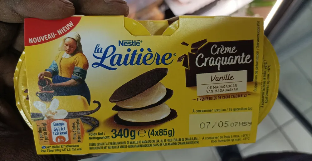 Crème craquante à la vanille de Madagascar