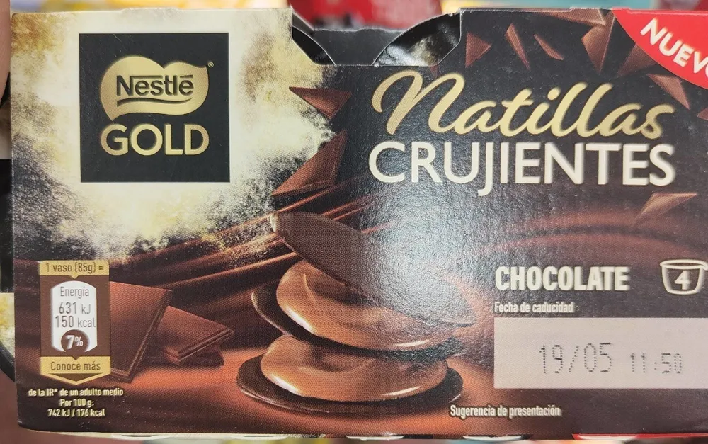 Natillas crujientes