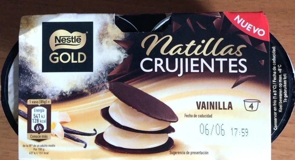 Natillas Crujientes Vainilla