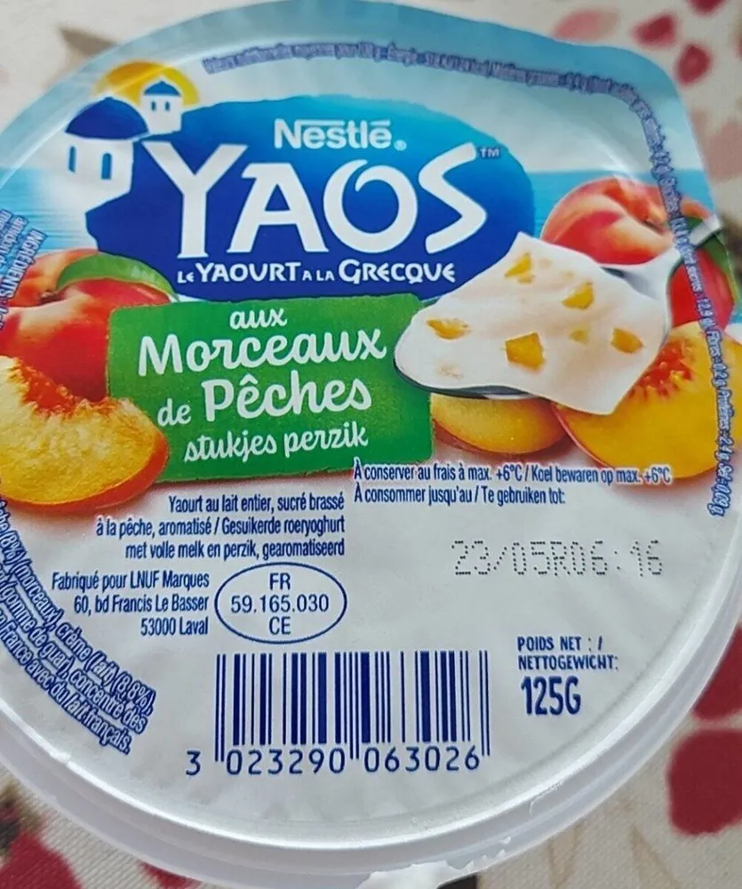 Yaos morceaux de pêches