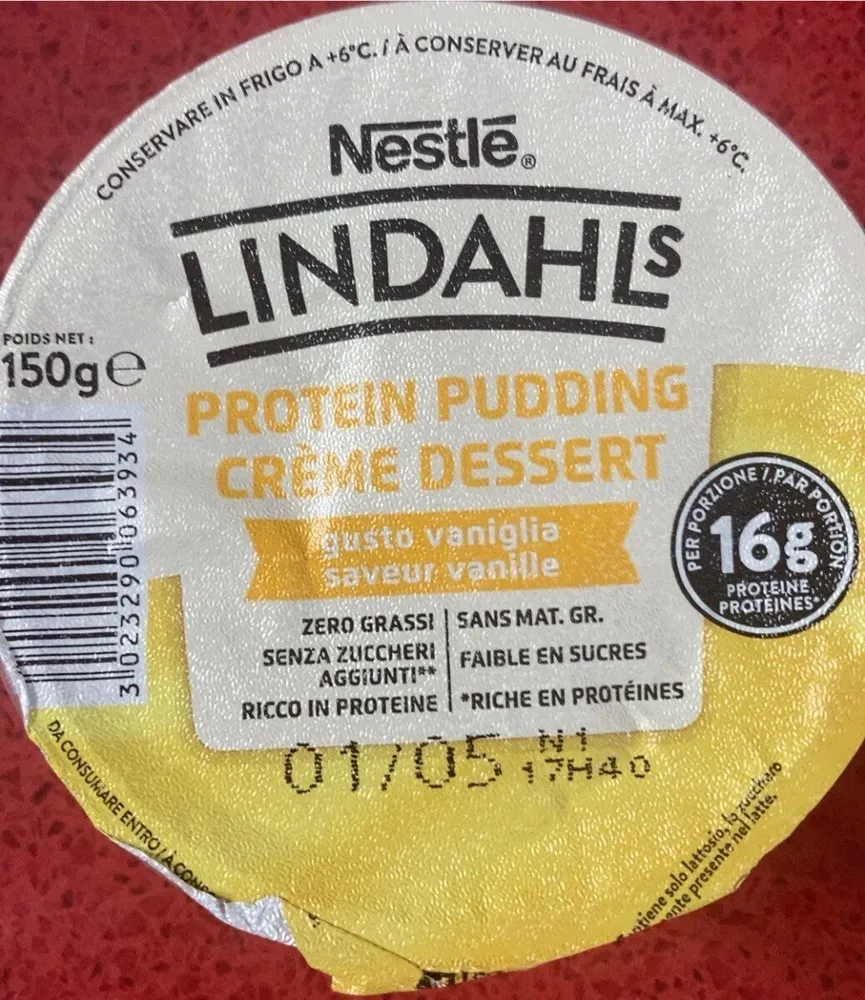 Crème desserts saveur vanille