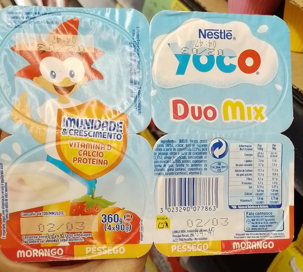 Duo Mix Morango Pêssego