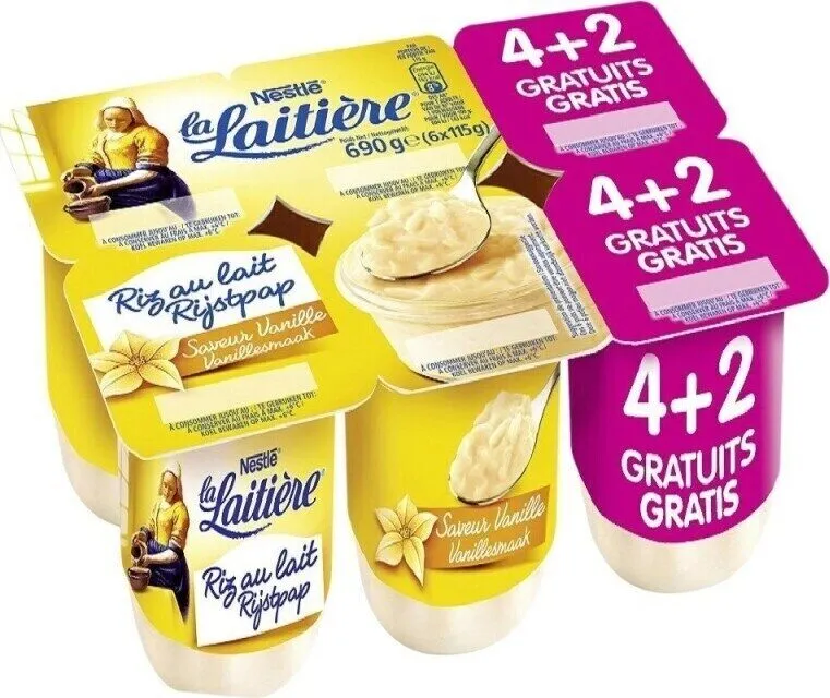 Riz au lait / Rijstpap Saveur Vanille / Vanillesmaak