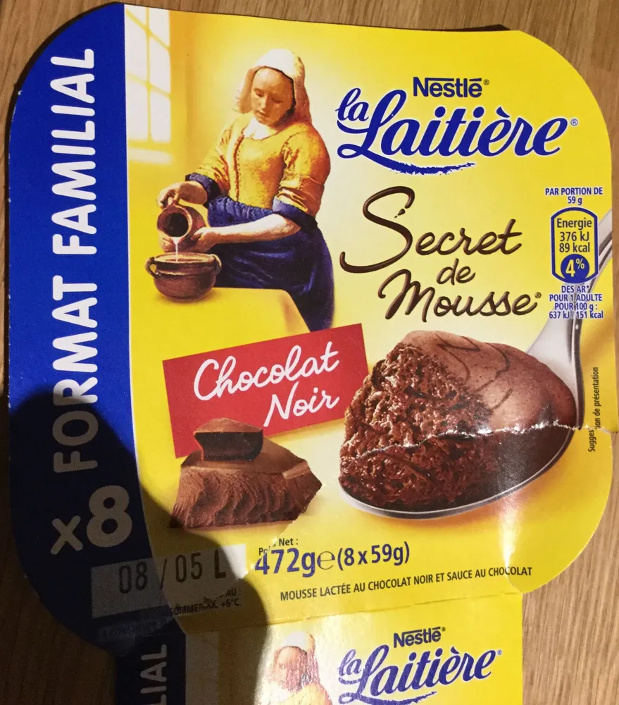 Secret de mousse, Chocolat Noir