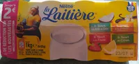 Yaourt arôme naturel panaché Vanille de Madagascar, Noix de coco, Fraise, Citron 8 x 125 g