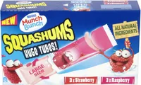 Munch Bunch Squashums Huge Tubes Strawberry & Raspberry