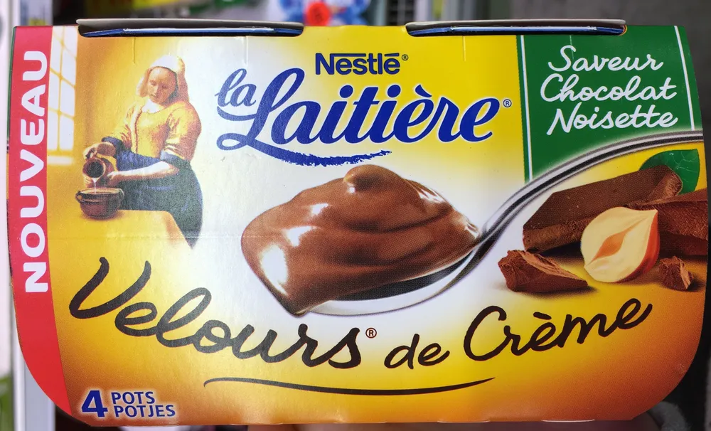 La Laitière Velours de Crème saveur Chocolat Noisette