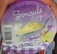Semoule au lait Saveur Vanille