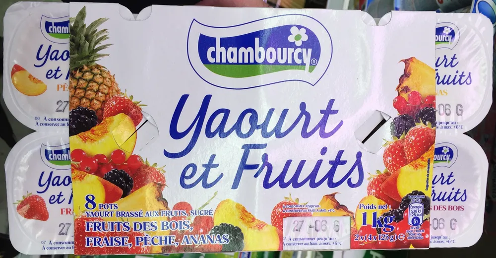 Yaourts et Fruits