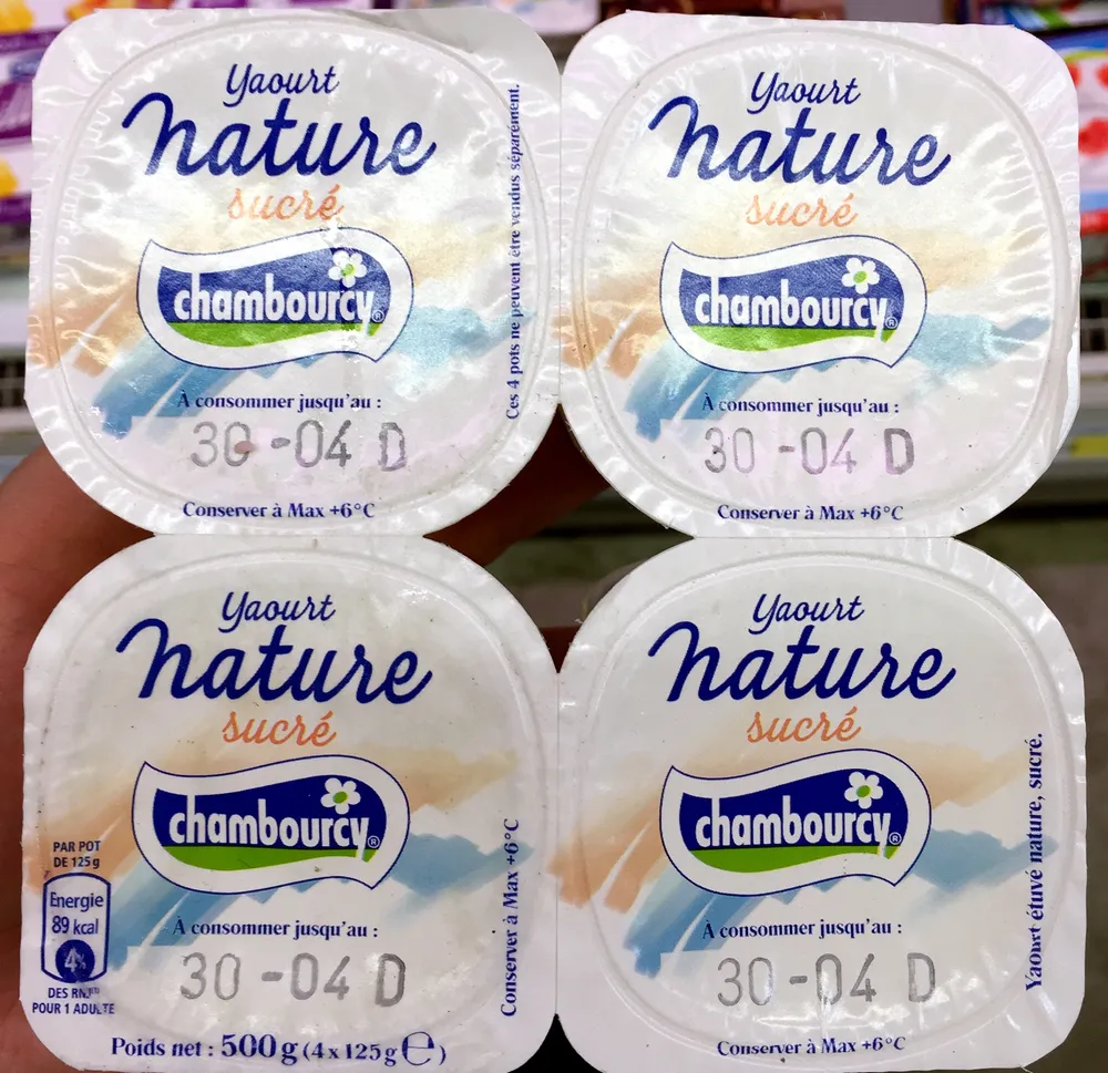 Yaourt nature sucré