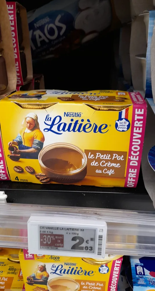 Le petit pot de crème au café x 4