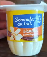 semoule sur lit vanille