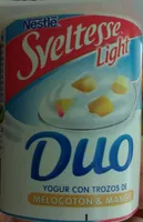 Sveltesse Light Duo YOGUR CON TROZOS DE MELOCOTÓN & MANGO