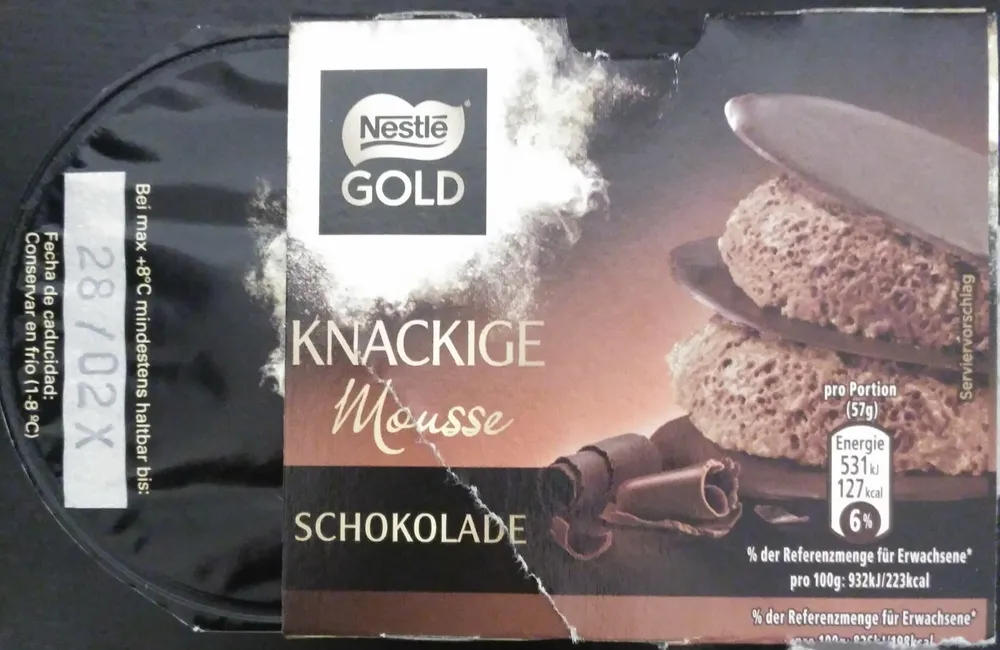 Nestle Gold Knackige Mousse Schokolade