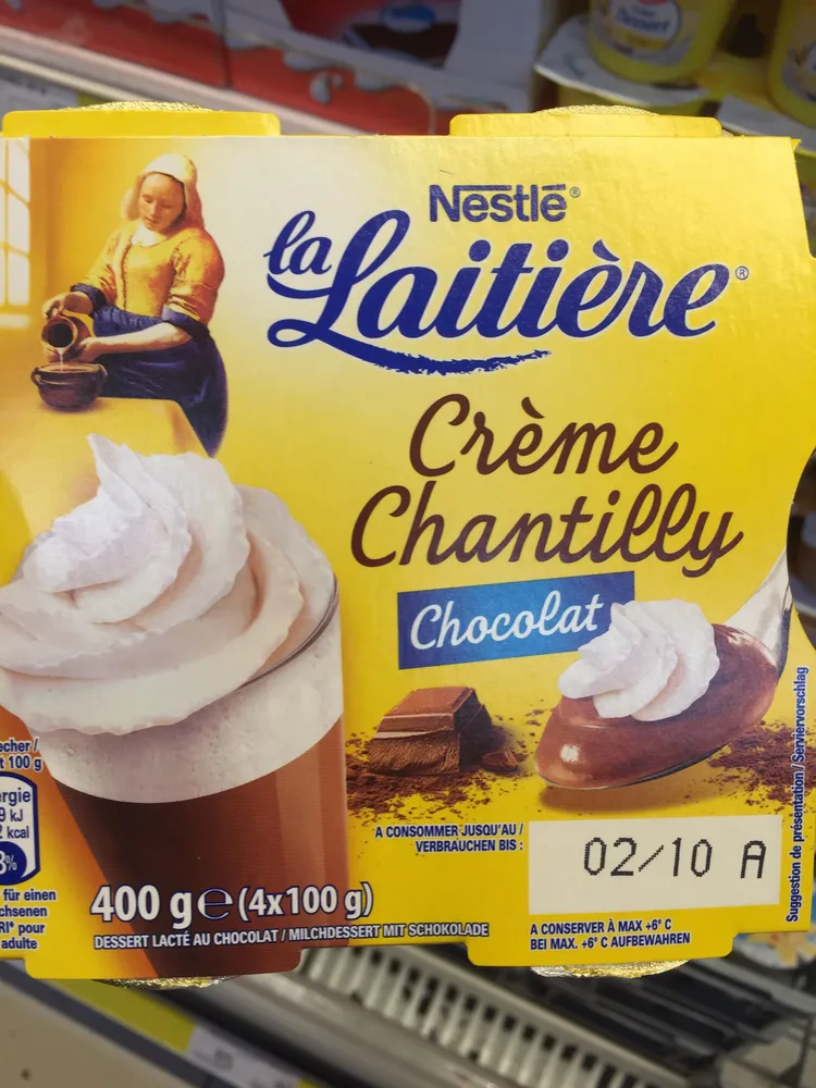 Crème Chantilly Chocolat La Laitière