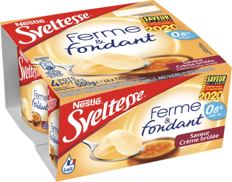 Sveltesse Ferme et Fondant, saveur Crème Brûlée
