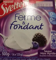 Sveltesse ferme et fondant mure myrtille