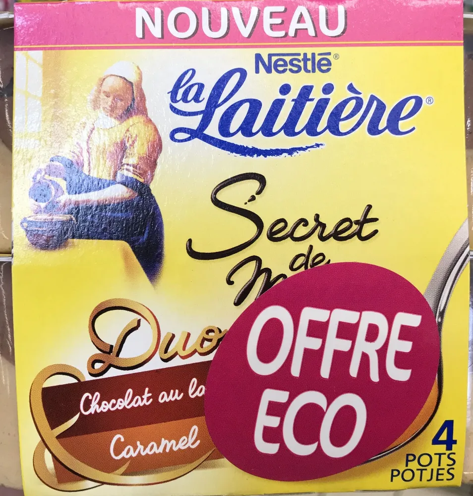 Secret de mousse au chocolat caramel la laitiere