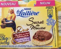 Desserts mousse chocolat lait et blanc La Laitière