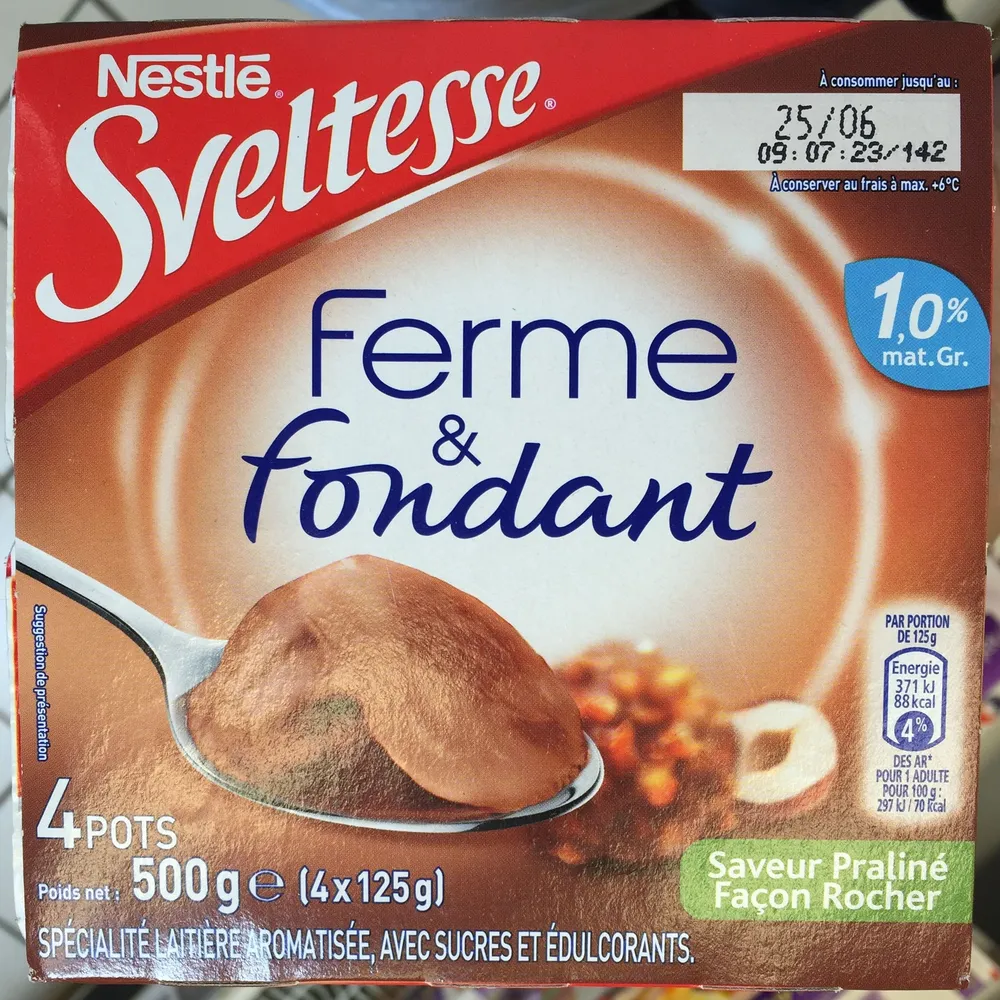 Ferme & Fondant Saveur Praliné Façon Rocher