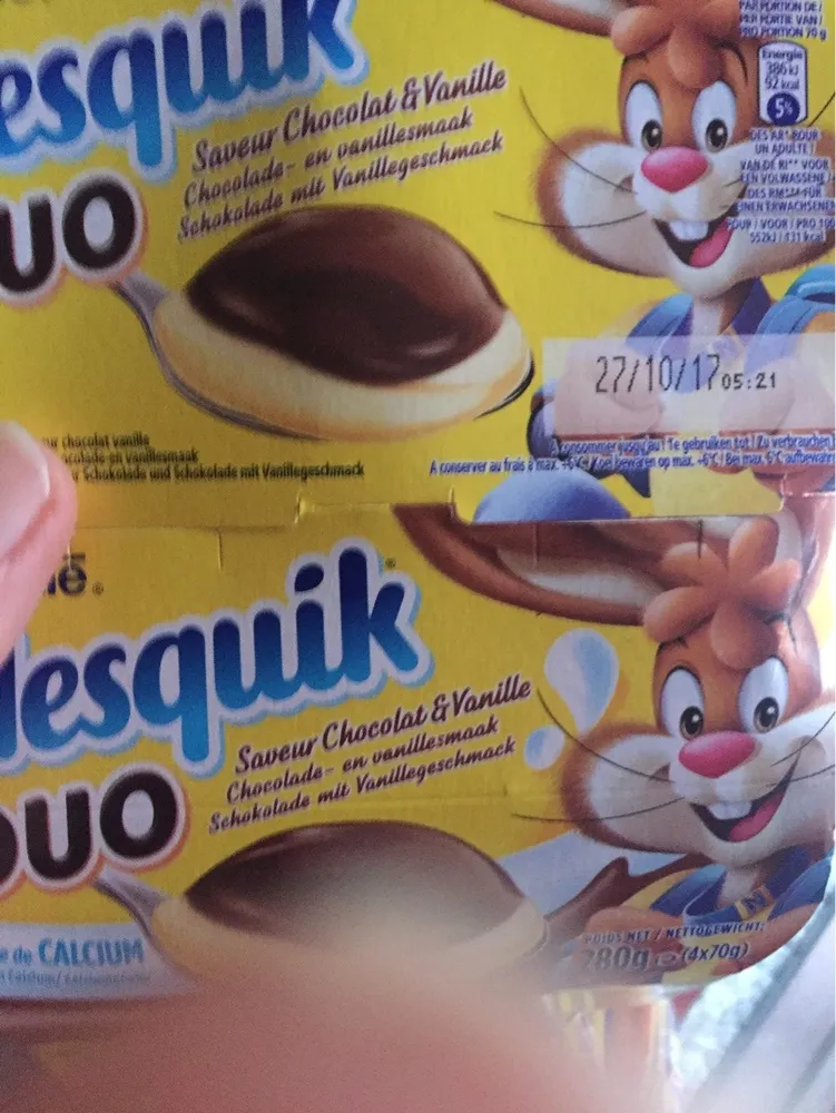 Duo Saveur Chocolat et Vanille