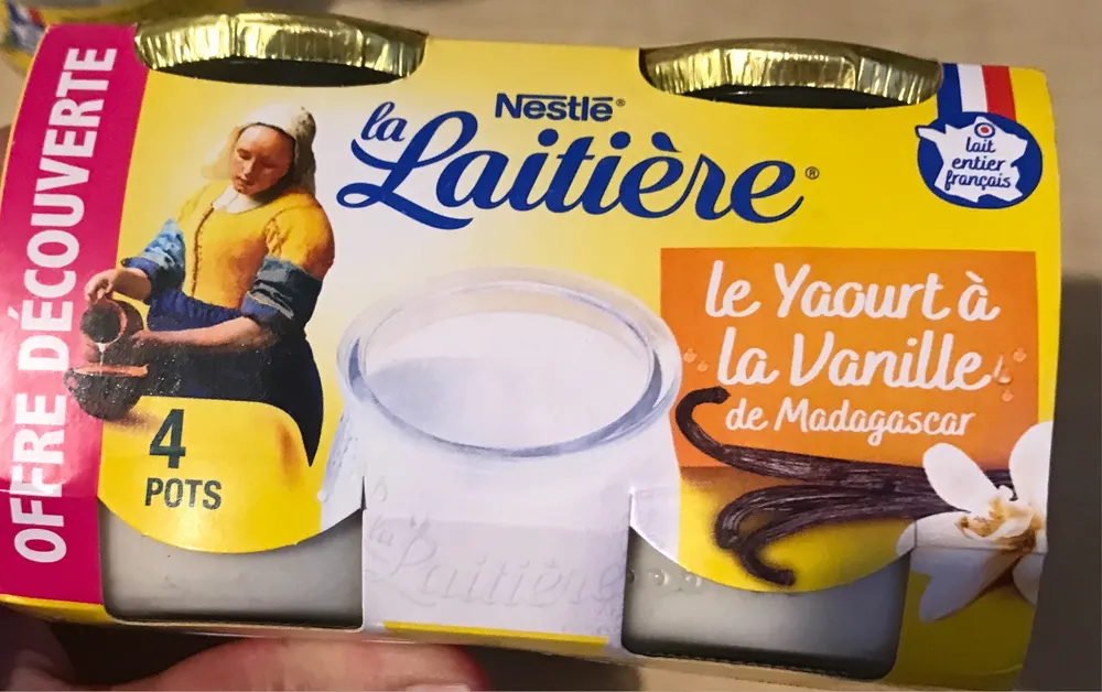 Yaourt a la vanille la laitiere
