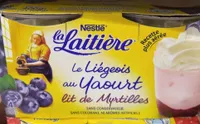 Liégeois au yaourt de myrtille