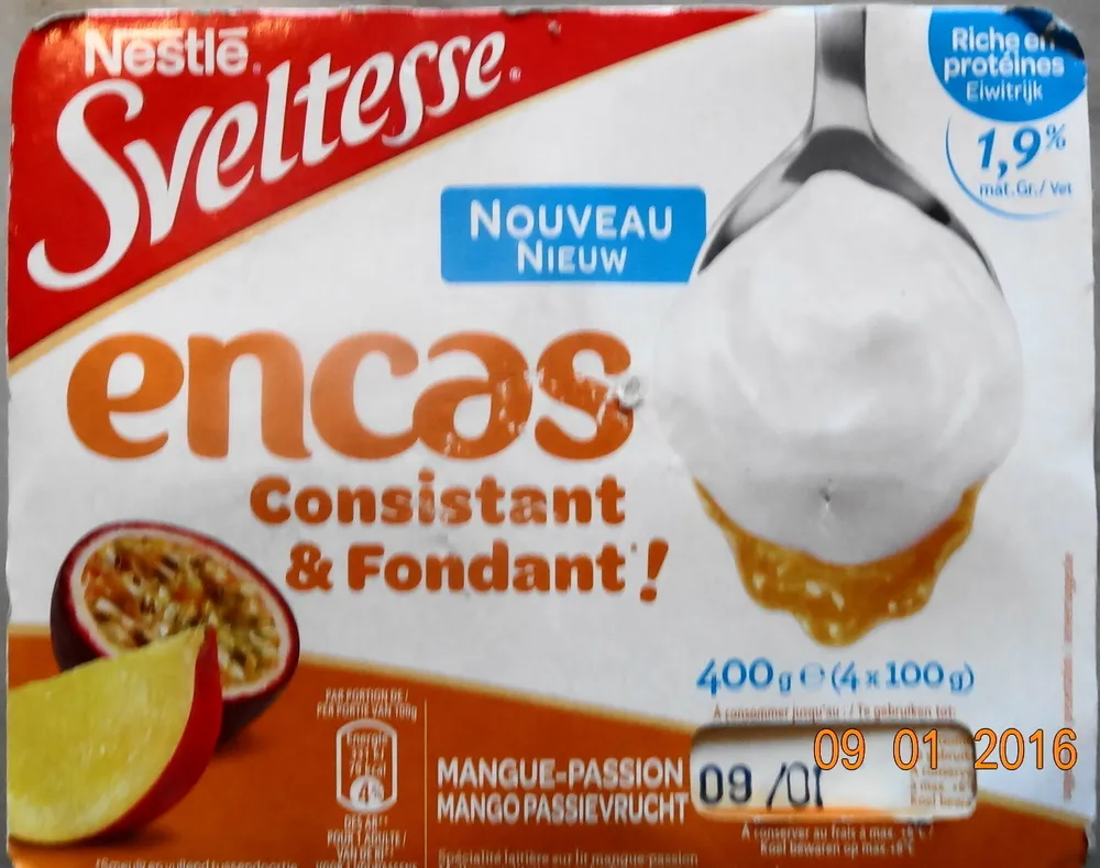Sveltesse, encas mangue-passion