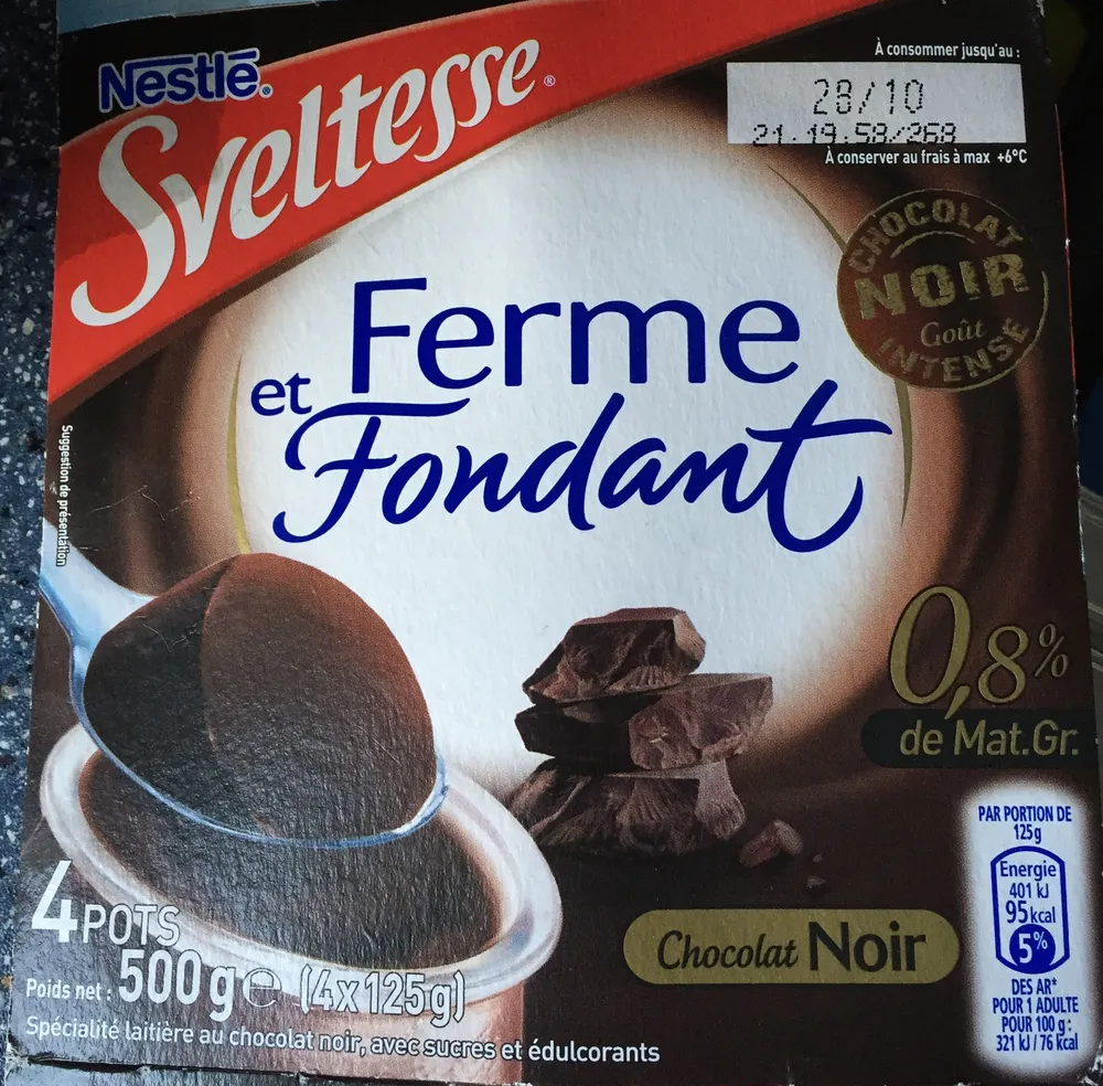 Ferme et Fondant, Chocolat Noir