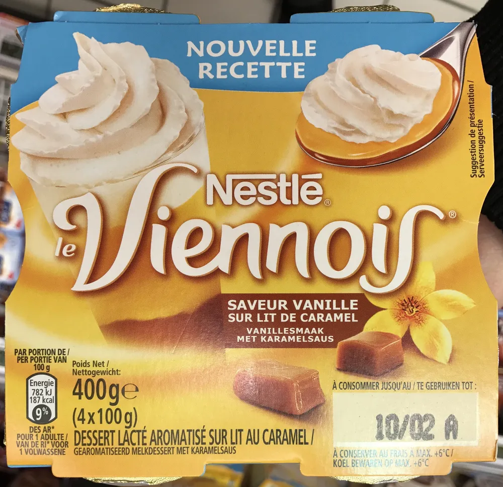 Le Viennois saveur Vanille sur Lit de Caramel